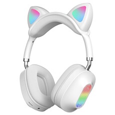 Casque audio GENERIQUE Casque Audio Sans Fil STN-06 - Bluetooth - Stéréo - Pliable Blanc