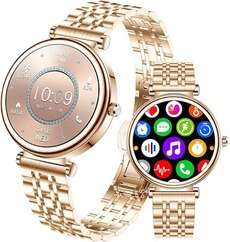 Montre connectée Rumocovo Montre connectée pour femmes, bracelet tactile, appels Bluetooth, étanche IP68, moniteur de fréquence cardiaque, pour Xiaomi Huawei - G758
