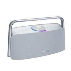 Enceinte sans fil Tronsmart Audio Spatial pour la Maison Fiitune X30 Enceinte Bluetooth Hi-Res 80W IPX6 Gris ciel