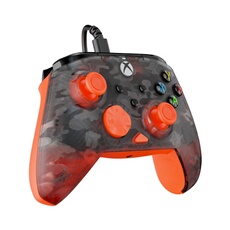 Manette filaire Rematch Core Camo Noir fantôme et Orange pour Xbox Series XS Xbox One et PC