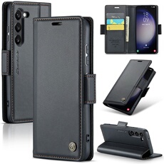 Coque pour Samsung Galaxy S23 Plus étui léger en cuir avec fermeture magnétique et blocage RFID, avec 3 emplacements pour cartes, compatible avec