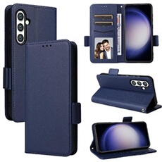 Coque pour Samsung Galaxy S23 FE étui à rabat magnétique en TPU souple antichoc avec porte-cartes, compatible avec Samsung Galaxy S23 FE-Bleu