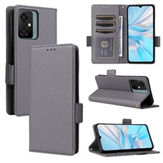 Coque pour Blackview Oscal C70 étui à rabat magnétique en TPU souple antichoc avec porte-cartes, compatible avec Blackview Oscal C70-Gris