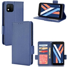 Coque pour Wiko Y52 étui à rabat magnétique en TPU souple antichoc avec porte-cartes, compatible avec Wiko Y52-Bleu