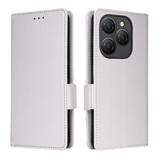 Coque pour Blackview Shark 9 étui à rabat magnétique en TPU souple antichoc avec porte-cartes, compatible avec Blackview Shark 9-Blanc