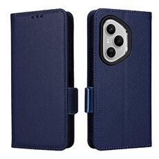Coque pour Honor 400 Pro étui à rabat magnétique en TPU souple antichoc avec porte-cartes, compatible avec Honor 400 Pro-Bleu