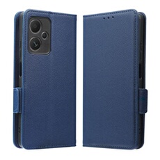 Coque pour Xiaomi POCO X5 étui à rabat magnétique en TPU souple antichoc avec porte-cartes, compatible avec Xiaomi POCO X5-Bleu