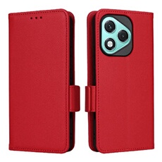 Coque pour Honor 400 Lite 5G étui à rabat magnétique en TPU souple antichoc avec porte-cartes, compatible avec Honor 400 Lite 5G-Rouge