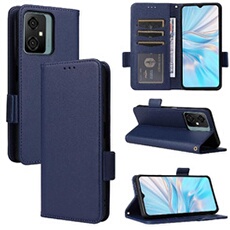 Coque pour Blackview Oscal C70 étui à rabat magnétique en TPU souple antichoc avec porte-cartes, compatible avec Blackview Oscal C70-Bleu