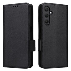 Coque pour Samsung Galaxy A25 5G étui à rabat magnétique en TPU souple antichoc avec porte-cartes, compatible avec Samsung Galaxy A25 5G-Noir