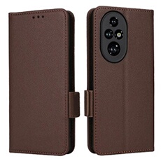 Coque pour Honor 200 Pro étui à rabat magnétique en TPU souple antichoc avec porte-cartes, compatible avec Honor 200 Pro-Marron