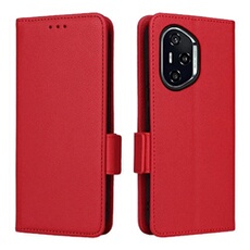 Coque pour Honor 400 étui à rabat magnétique en TPU souple antichoc avec porte-cartes, compatible avec Honor 400-Rouge