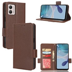 Coque pour Motorola MOTO G73 5G étui à rabat magnétique en TPU souple antichoc avec porte-cartes, compatible avec Motorola MOTO G73 5G-Marron