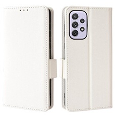 Coque pour Samsung Galaxy A33 5G étui à rabat magnétique en TPU souple antichoc avec porte-cartes, compatible avec Samsung Galaxy A33 5G-Blanc