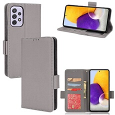 Coque pour Samsung Galaxy A33 5G étui à rabat magnétique en TPU souple antichoc avec porte-cartes, compatible avec Samsung Galaxy A33 5G-Gris