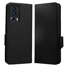 Coque pour Xiaomi 13 Lite étui à rabat magnétique en TPU souple antichoc avec porte-cartes, compatible avec Xiaomi 13 Lite-Noir