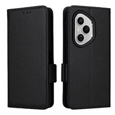 Coque pour Honor 400 Pro étui à rabat magnétique en TPU souple antichoc avec porte-cartes, compatible avec Honor 400 Pro-Noir