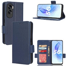 Coque pour Honor 90 Lite étui à rabat magnétique en TPU souple antichoc avec porte-cartes, compatible avec Honor 90 Lite-Bleu