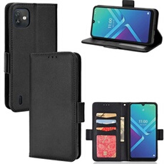 Coque pour Wiko Y82 étui à rabat magnétique en TPU souple antichoc avec porte-cartes, compatible avec Wiko Y82-Noir