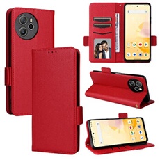 Coque pour Blackview Shark 8 étui à rabat magnétique en TPU souple antichoc avec porte-cartes, compatible avec Blackview Shark 8-Rouge