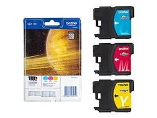 LC1100 Rainbow Pack - Jaune, cyan, magenta - original - coque avec sécurité - cartouche d'encre - pour Brother DCP-6690CW, MFC-490CW, MFC-5490CN,