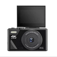 Appareil photo compact GENERIQUE LINFE Appareil photo numérique, 64 Go Appareil photo pour enfants, 3,0 pouces, 64MP, WiFi, zoom 18x, pour les voyages et le vlogging noir