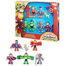 Pack 6 Figurines Marvel Iron Man and his Awesome Friends Pack Avengers en armure