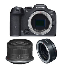 EOS R7 + RF-S 18-45mm f/4.5-6.3 IS STM + Bague EF-EOS R
