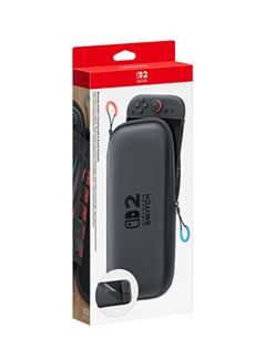 Pochette de transport et protection d'écran pour Nintendo Switch 2 Noir