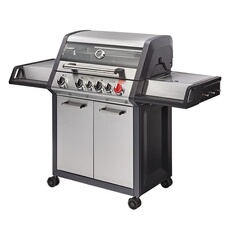 - Barbecue Monroe Pro 4 SIK Turbo - 4 brûleurs dont 1 Turbo Zone - 1 brûleur arrière infrarouge - 1 brûleur latéral