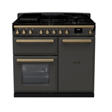 PIANO DE CUISSON ESTEL DELUXE TAB IND 90 CM PASTEL LAITON ANTIQUE - vue 6