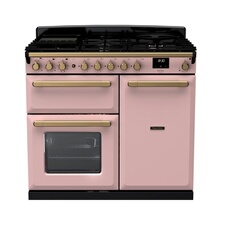 PIANO DE CUISSON ESTEL DELUXE TAB IND 90 CM PASTEL LAITON ANTIQUE