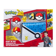 Figurine Bandolier Set Pikachu with Poke Ball, Fast Ball & Pikachu Themed Belt & Bandolier W6
