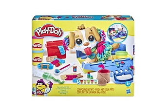 Coffret multi-jeux Play-doh Coffret - le cabinet vtrinaire avec chien, mallette, 10 outils et 5 couleurs