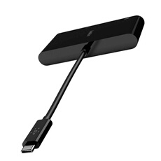 USB-C to HDMI + Charge Adapter - Adaptateur vidéo - 24 pin USB-C mâle pour HDMI, USB-C (alimentation uniquement) femelle - noir - support 4K, USB