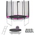 Trampoline Kangui RALLI Rond Avec Filet, Échelle, Bâche Et Kit Ancrage - Rose - Tailles 250 à 430cm
