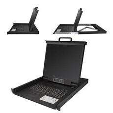 RKCONS1901 rack console 48.3 cm (19 ) 1280 x 1024 pixels Steel Black 1U