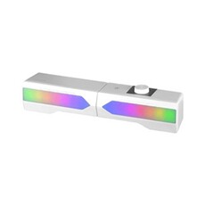 Barre de son Marsgaming Barre de Son Mars Gaming MSDUO 15W 20Hz Bluetooth 5.0 Plastique Blanc