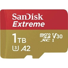 Extreme - Carte mémoire flash (adaptateur microSDXC vers SD inclus(e)) - 1 To - A2 / Video Class V30 / UHS-I U3 / Class10 - microSDXC UHS-I