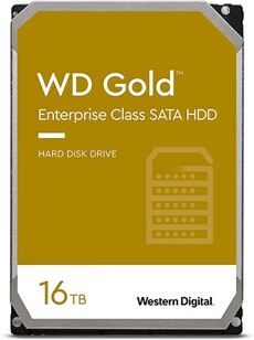 WD Gold WD161KRYZ - Disque dur - 16 To - interne - 3.5" - SATA 6Gb/s - 7200 tours/min - mémoire tampon : 512 Mo