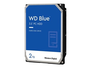 WD Blue WD20EZBX - Disque dur - 2 To - interne - 3.5" - SATA 6Gb/s - 7200 tours/min - mémoire tampon : 256 Mo