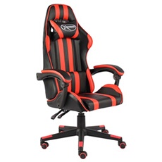 Vidaxl Noir/Rouge Fauteuil De Jeux Vidéo Et Similicuir20519