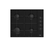 HIGG64123SB - Table de cuisson au gaz - 4 plaques de cuisson - Niche - largeur : 56 cm - profondeur : 49 cm - noir
