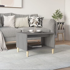 vidaXL - Table basse - Sonoma - Gris - 60 x 50 x 40 cm