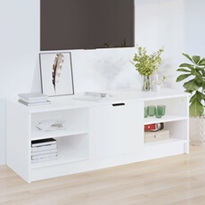 VIDAXL - Meuble TV - 102x35,5x36,5 cm - Blanc