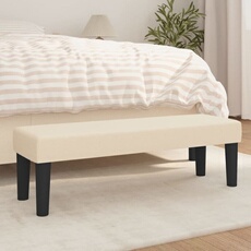 Vidaxl Banc Crème 100X30x30 Cm Tissu346649
