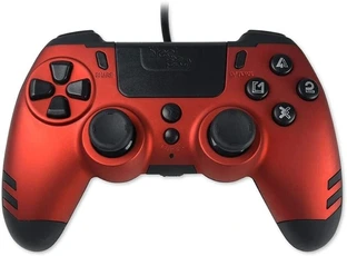 Manette Stellplay Manette filaire Steelplay Slimpack pour PS4 PS3 PC Rouge et noir