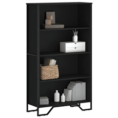 Vidaxl Noir Bibliothèque 80X31x137,5 Cm Bois D'ingénierie848629