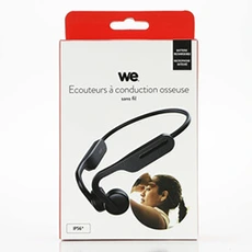 Ecouteurs We Ecouteurs sans fil à conduction osseuse - batterie rechargeable - autonomie 6h - rechargé par port USB-C