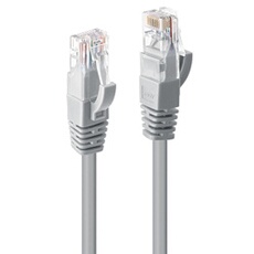 - Cordon de raccordement - RJ-45 (M) pour RJ-45 (M) - 20 m - UTP - CAT 6 - moulé, sans crochet, bloqué - gris